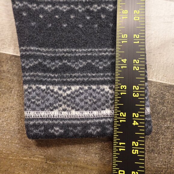 The North Face Fair Isle Pattern Fleece Pullover Men's Size Large Black Gray - Picture 8 of 11